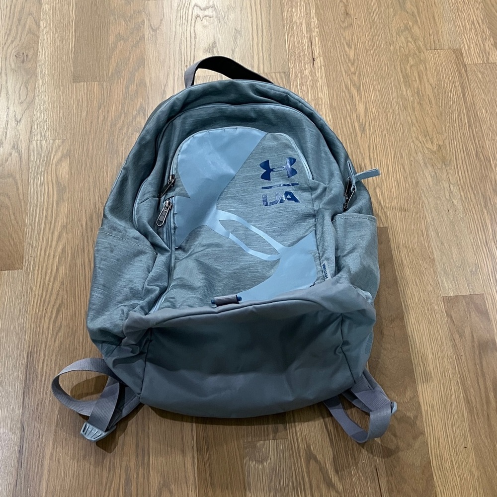 Under Armour Storm Blue Gray Athletic School Padded Backpack